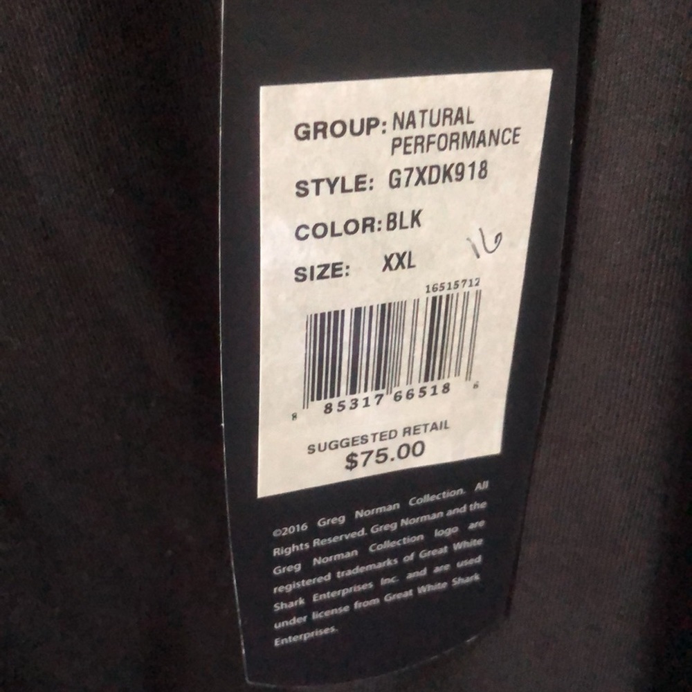 NWT Greg Norman Black Pullover Sweater - Picture 3 of 4